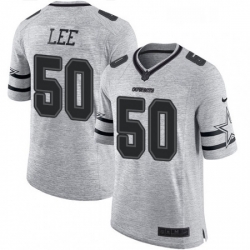 Dallas Cowboys 50 Sean Lee Limited Gray Gridiron II NFL Jersey