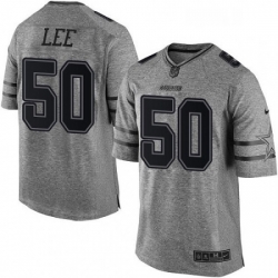 Dallas Cowboys 50 Sean Lee Limited Gray Gridiron NFL Jersey