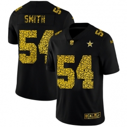 Dallas Cowboys 54 Jaylon Smith Leopard Print Fashion Vapor Limited NFL Jersey Black