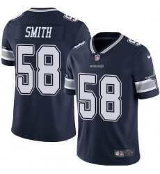 Dallas Cowboys 58 Aldon Smith Navy Blue Team Color Stitched NFL Vapor Untouchable Limited Jersey