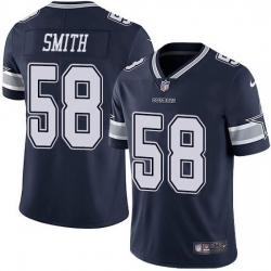 Dallas Cowboys 58 Aldon Smith Navy Blue Team Color Stitched NFL Vapor Untouchable Limited Jersey