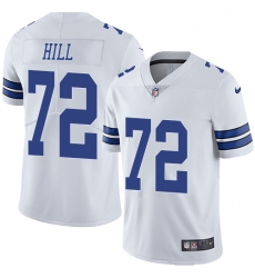 Dallas Cowboys 72 Trysten Hill White Stitched NFL Vapor Untouchable Limited Jersey