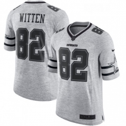 Dallas Cowboys 82 Jason Witten Limited Gray Gridiron II NFL Jersey