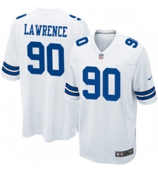 Dallas Cowboys 90 Demarcus Lawrence Game White NFL Jersey