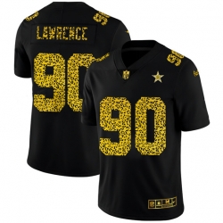 Dallas Cowboys 90 Demarcus Lawrence Leopard Print Fashion Vapor Limited NFL Jersey Black