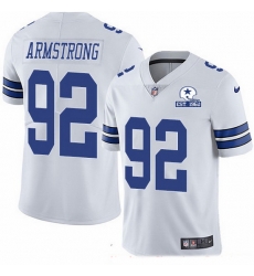 Dallas Cowboys 92 Dorance Armstrong White Stitched With Established In 1960 Patch NFL Vapor Untouchable Limited Jersey