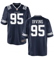 Dallas Cowboys 95 David Irving Home Navy NFL Game Jersey