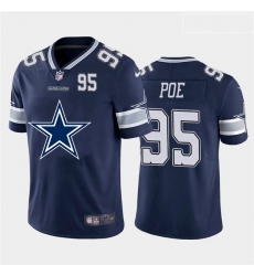 Dallas Cowboys 95 Dontari Poe Navy Team Big Logo Number Vapor Untouchable Limited Jersey