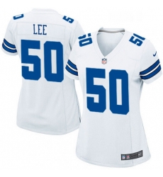 Women's Dallas Cowboys 50 Sean Lee Game White NFL Jersey