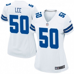 Women's Dallas Cowboys 50 Sean Lee Game White NFL Jersey