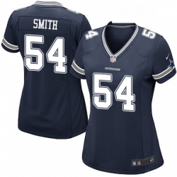 Women's Dallas Cowboys 54 Jaylon Smith Game Navy Blue Team Color NFL Jersey