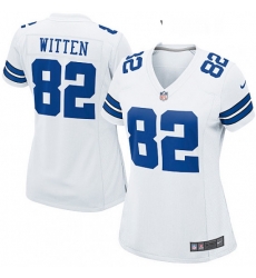 Women's Dallas Cowboys 82 Jason Witten Game White NFL Jersey