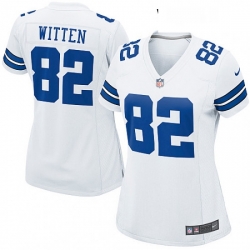 Women's Dallas Cowboys 82 Jason Witten Game White NFL Jersey