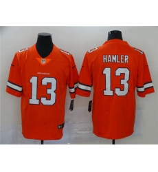 Denver Broncos 13 KJ Hamler Orange 2020 NFL Draft Color Rush Limited Jersey Denver Broncos 13 KJ Hamler Orange 2020 NFL Draft Color Rush Limited Jersey