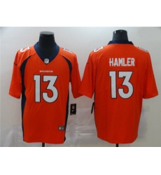 Denver Broncos 13 KJ Hamler Orange 2020 NFL Draft Vapor Untouchable Limited Jersey