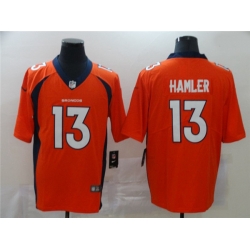 Denver Broncos 13 KJ Hamler Orange 2020 NFL Draft Vapor Untouchable Limited Jersey