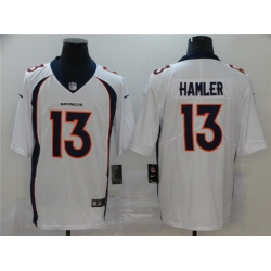 Denver Broncos 13 KJ Hamler White 2020 NFL Draft Vapor Untouchable Limited Jersey