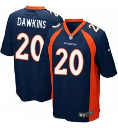 Denver Broncos 20 Brian Dawkins Game Navy Blue Alternate NFL Jersey