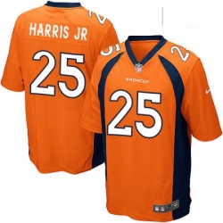 Denver Broncos 25 Chris Harris Jr Game Orange Team Color NFL Jersey