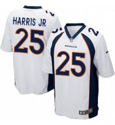 Denver Broncos 25 Chris Harris Jr Game White NFL Jersey