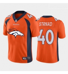 Denver Broncos 40 Justin Strnad Orange Team Big Logo Vapor Untouchable Limited Jersey Denver Broncos 40 Justin Strnad Orange Team Big Logo Vapor Untouchable Limited Jersey