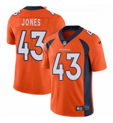 Denver Broncos 43 Joe Jones Orange Team Color Stitched NFL Vapor Untouchable Limited Jersey