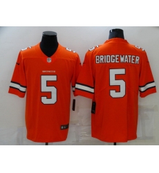 Denver Broncos 5 Teddy Bridgewater Orange Color Rush Limited Jersey