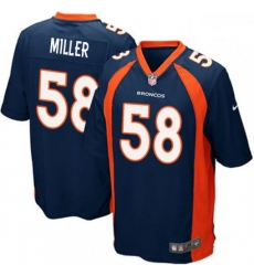 Denver Broncos 58 Von Miller Game Navy Blue Alternate NFL Jersey