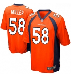 Denver Broncos 58 Von Miller Game Orange Team Color NFL Jersey Denver Broncos 58 Von Miller Game Orange Team Color NFL Jersey