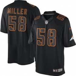 Denver Broncos 58 Von Miller Limited Black Impact NFL Jersey