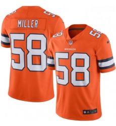 Denver Broncos 58 Von Miller Limited Orange Rush Vapor Untouchable NFL Jersey Denver Broncos 58 Von Miller Limited Orange Rush Vapor Untouchable NFL Jersey