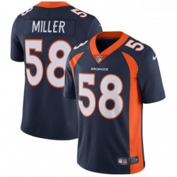 Denver Broncos 58 Von Miller Navy Blue Alternate Vapor Untouchable Limited Player NFL Jersey