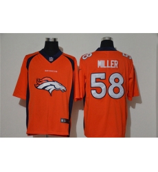 Denver Broncos 58 Von Miller Orange Vapor Untouchable Limited Jersey