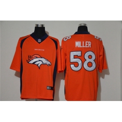 Denver Broncos 58 Von Miller Orange Vapor Untouchable Limited Jersey