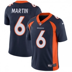 Denver Broncos 6 Sam Martin Navy Blue Alternate Stitched NFL Vapor Untouchable Limited Jersey