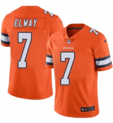 Denver Broncos 7 John Elway Limited Orange Rush Vapor Untouchable NFL Jersey