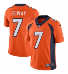 Denver Broncos 7 John Elway Orange Team Color Vapor Untouchable Limited Player NFL Jersey
