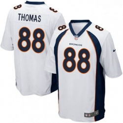 Denver Broncos 88 Demaryius Thomas Game White NFL Jersey