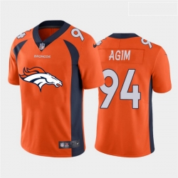 Denver Broncos 94 McTelvin Agim Orange Team Big Logo Vapor Untouchable Limited Jersey
