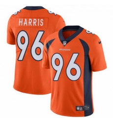 Denver Broncos 96 Shelby Harris Orange Team Color Stitched NFL Vapor Untouchable Limited Jersey