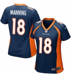 Women's Denver Broncos 18 Peyton Manning Game Navy Blue Alternate NFL Jersey Women's Denver Broncos 18 Peyton Manning Game Navy Blue Alternate NFL Jersey
