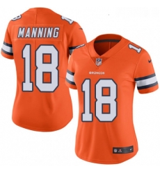 Women's Denver Broncos 18 Peyton Manning Limited Orange Rush Vapor Untouchable NFL Jersey Women's Denver Broncos 18 Peyton Manning Limited Orange Rush Vapor Untouchable NFL Jersey