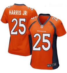 Women's Denver Broncos 25 Chris Harris Jr Game Orange Team Color NFL Jersey Women's Denver Broncos 25 Chris Harris Jr Game Orange Team Color NFL Jersey