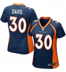 Women's Denver Broncos 30 Terrell Davis Game Navy Blue Alternate NFL Jersey Women's Denver Broncos 30 Terrell Davis Game Navy Blue Alternate NFL Jersey