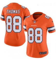 Women's Denver Broncos 88 Demaryius Thomas Limited Orange Rush Vapor Untouchable NFL Jersey Women's Denver Broncos 88 Demaryius Thomas Limited Orange Rush Vapor Untouchable NFL Jersey