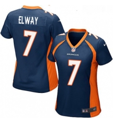Womens Nike Denver Broncos 7 John Elway Game Navy Blue Alternate NFL Jersey_5434 Womens Nike Denver Broncos 7 John Elway Game Navy Blue Alternate NFL Jersey_5434