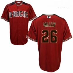 Majestic Arizona Diamondbacks 26 Shelby Miller Authentic Red Alternate Cool Base MLB Jersey