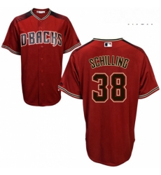 Majestic Arizona Diamondbacks 38 Curt Schilling Authentic Red Alternate Cool Base MLB Jersey Majestic Arizona Diamondbacks 38 Curt Schilling Authentic Red Alternate Cool Base MLB Jersey