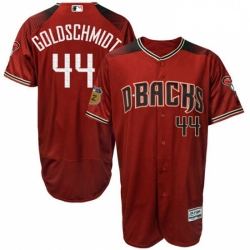 Majestic Arizona Diamondbacks 44 Paul Goldschmidt Crimson 2017 Spring Training Authentic Flex Base MLB Jersey