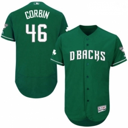 Majestic Arizona Diamondbacks 46 Patrick Corbin Green Celtic Flexbase Authentic Collection MLB Jersey